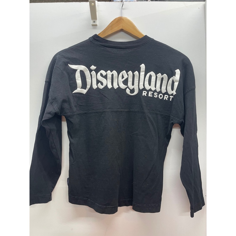 Disney Spirit Jersey Kids Large 10/12 Black Disneyland Resort Long Sleeve Shirt